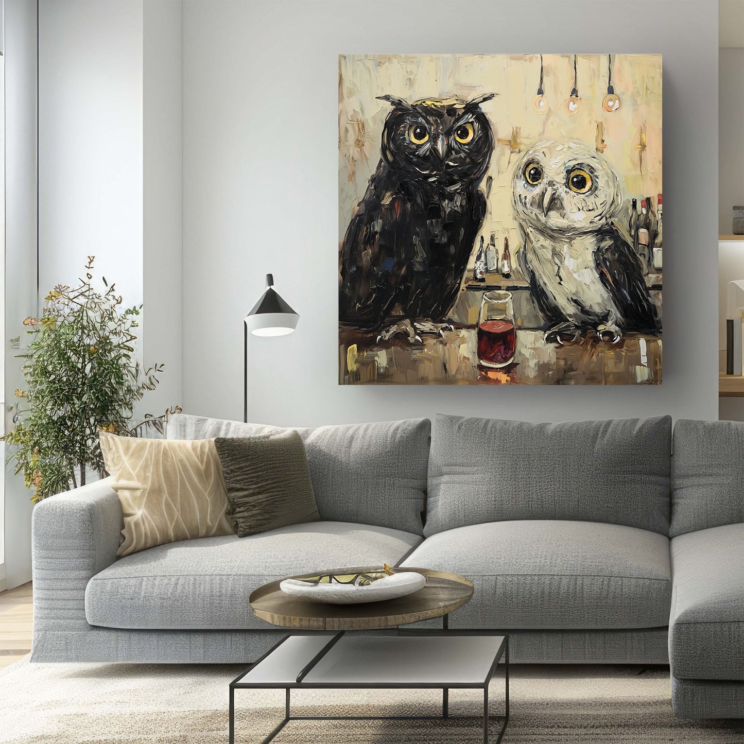 Owls Black & White #053
