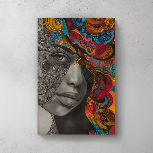 Stylized Beauty #1003 Canvas Wall Art & Metal Prints