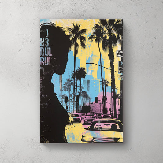 Sunset Blvd #1030 Canvas Wall Art & Metal Prints