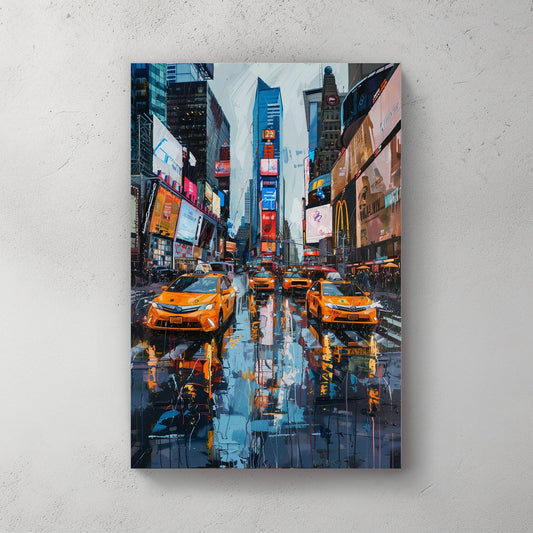 Yellow Expressions #1044 Canvas Wall Art & Metal Prints