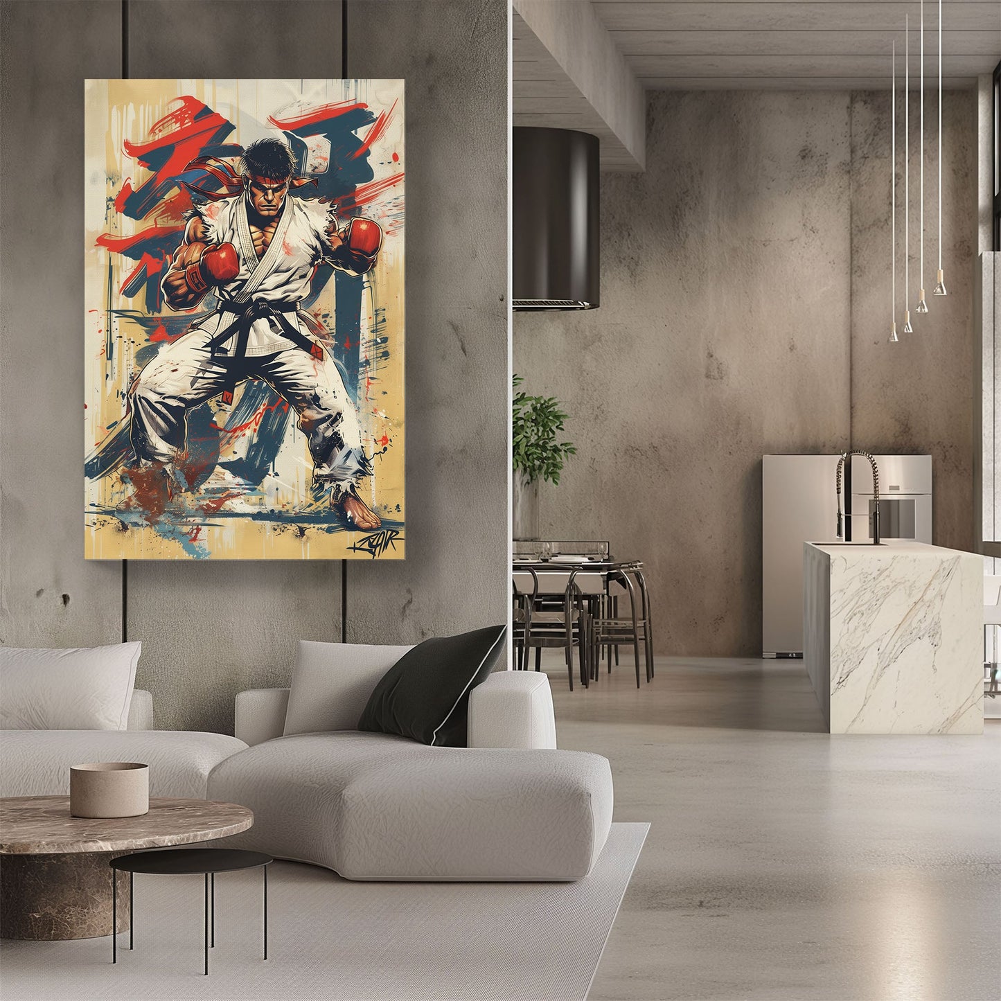 Street Fighter wall art print of Ryu