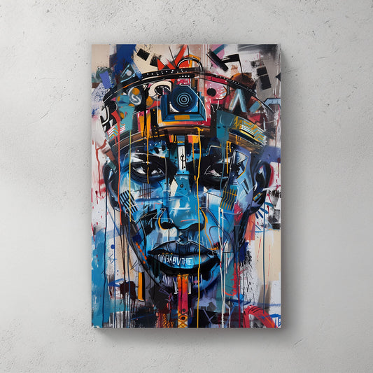 Shades of Blue #1068 Canvas Wall Art & Metal Prints