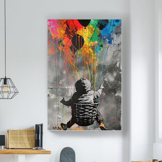 Colourful Future #1072 Canvas Wall Art & Metal Prints