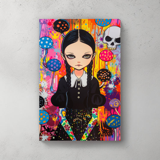 Wednesday Addams #1093 Canvas Wall Art & Metal Prints