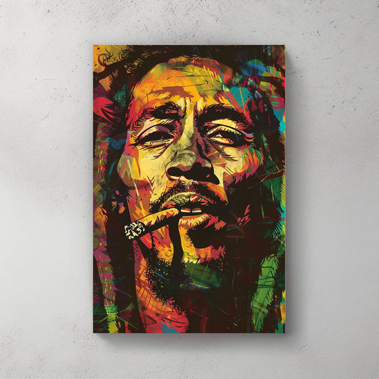 Rasta Marley #1094 Canvas Wall Art & Metal Prints
