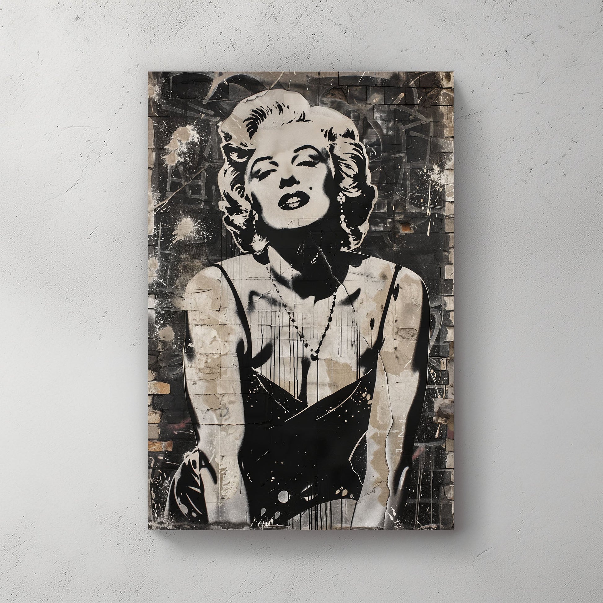 Marylin Pose #1109 Canvas Wall Art & Metal Prints