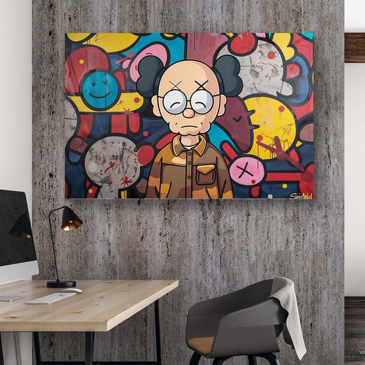 Costanza KAWS #1180 Canvas Wall Art & Metal Prints