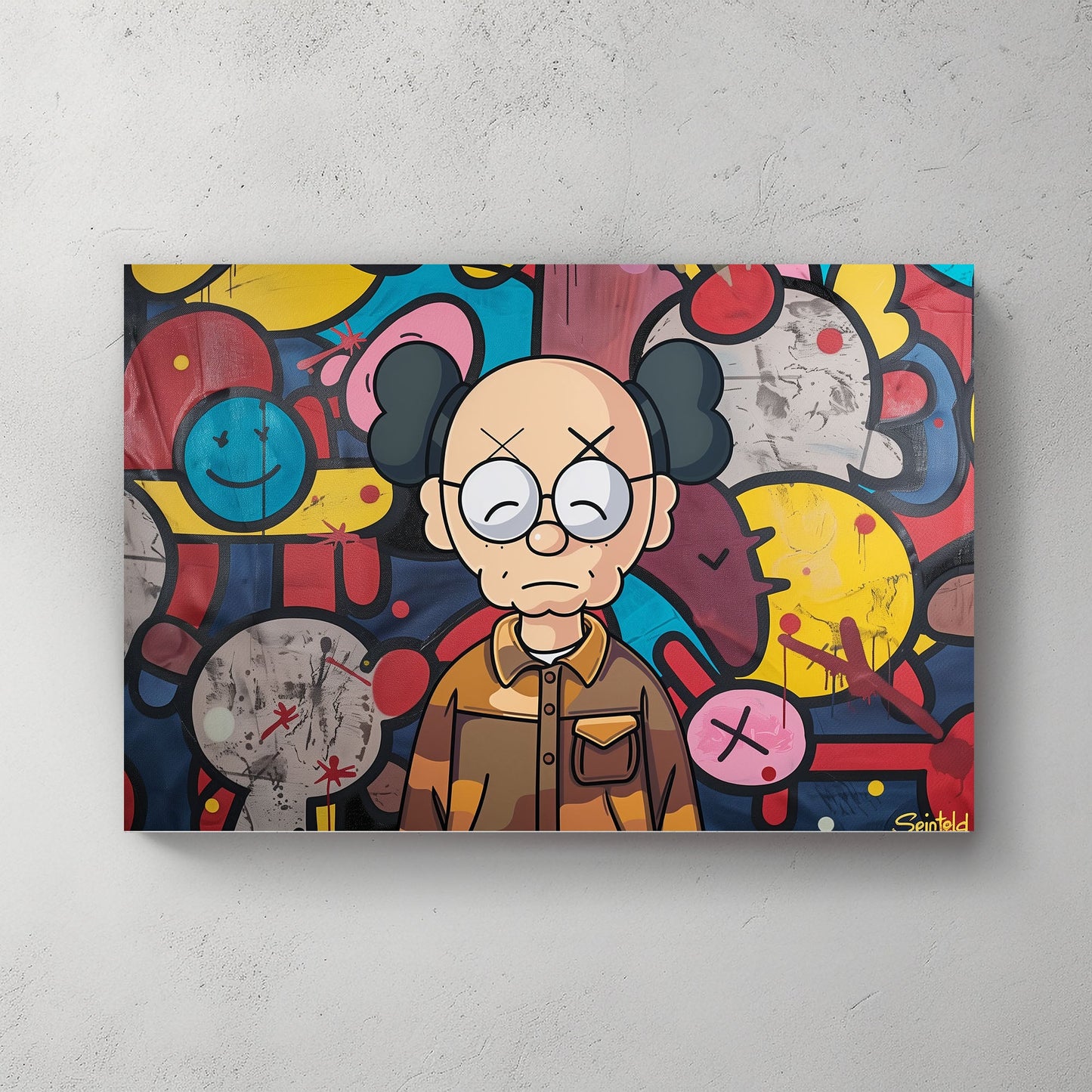 Costanza KAWS #1180 Canvas Wall Art & Metal Prints