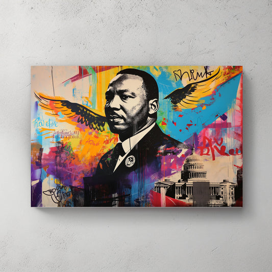 MLK #1186 Canvas Wall Art & Metal Prints