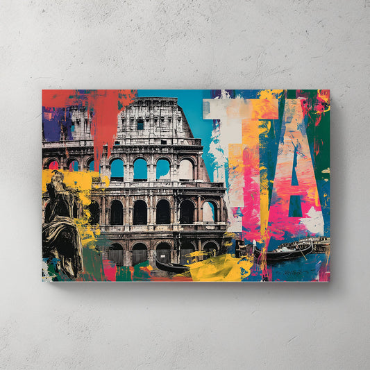 Coming To Rome #1189 Canvas Wall Art & Metal Prints