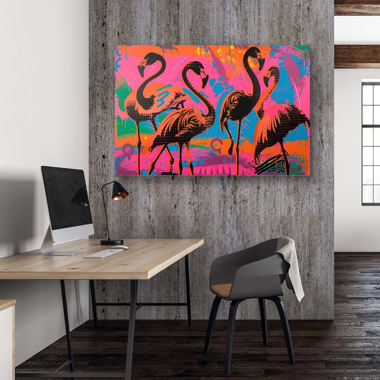 Vibrant Flamingos #1209