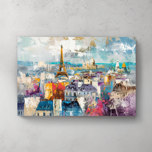 Paris Colours #1231 Canvas Wall Art & Metal Prints