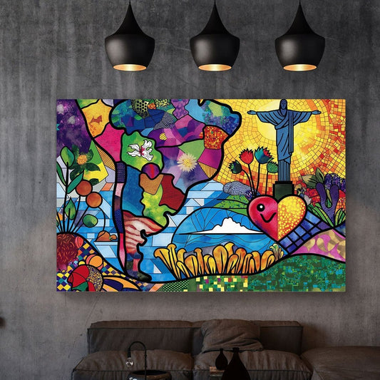 Colours of Rio #1244 Canvas Wall Art & Metal Prints