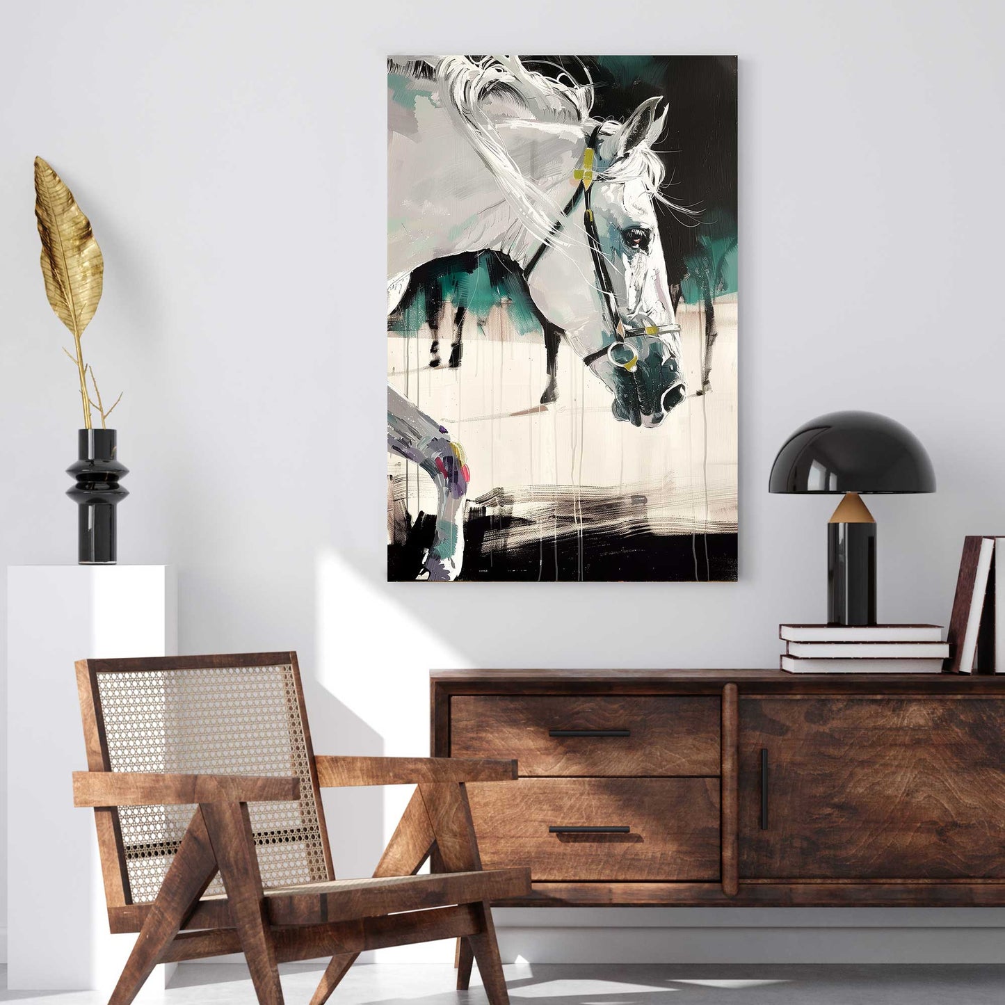Elegant Pony #1326 Canvas Wall Art & Metal Prints