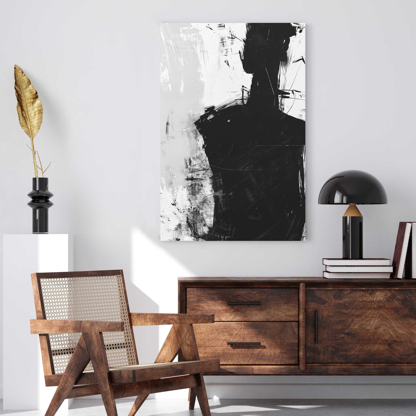 Silhouette Abstract #1337 Canvas Wall Art & Metal Prints