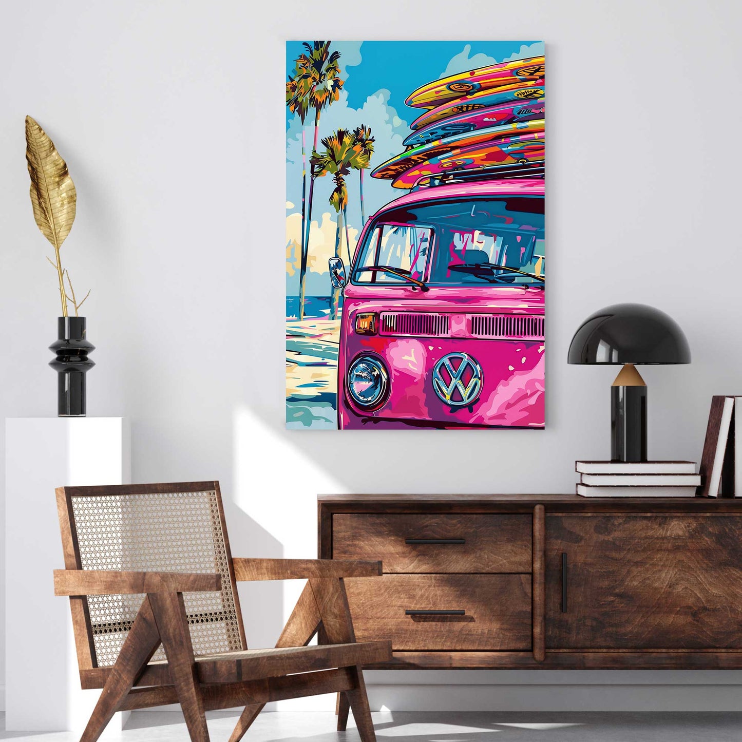 Let's Go Surfing #1339 Canvas Wall Art & Metal Prints