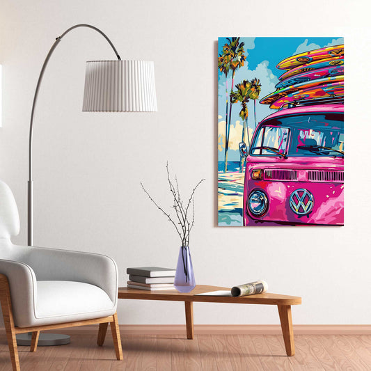 Let's Go Surfing #1339 Canvas Wall Art & Metal Prints