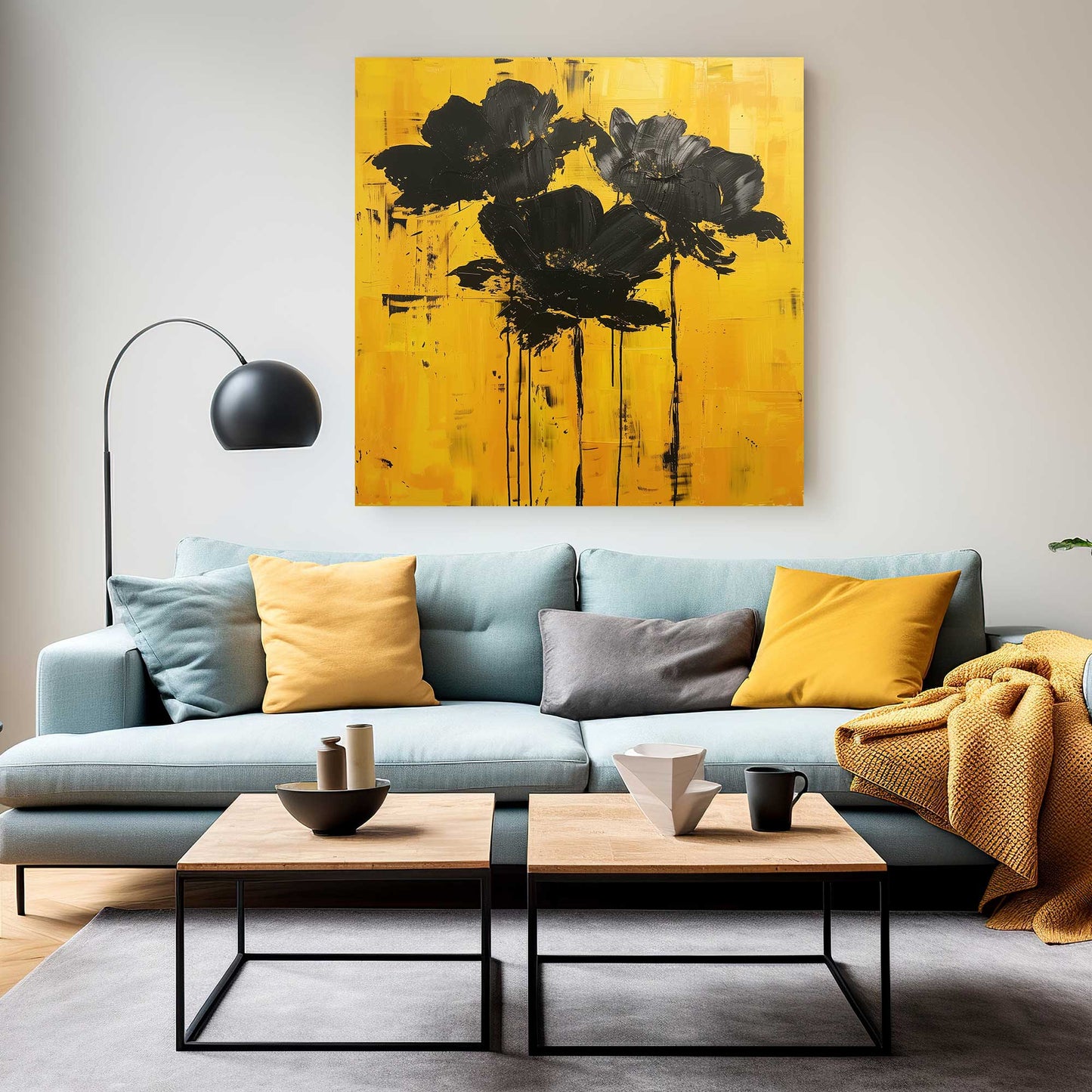 Yellow Poppies #1348 Canvas Wall Art & Metal Prints