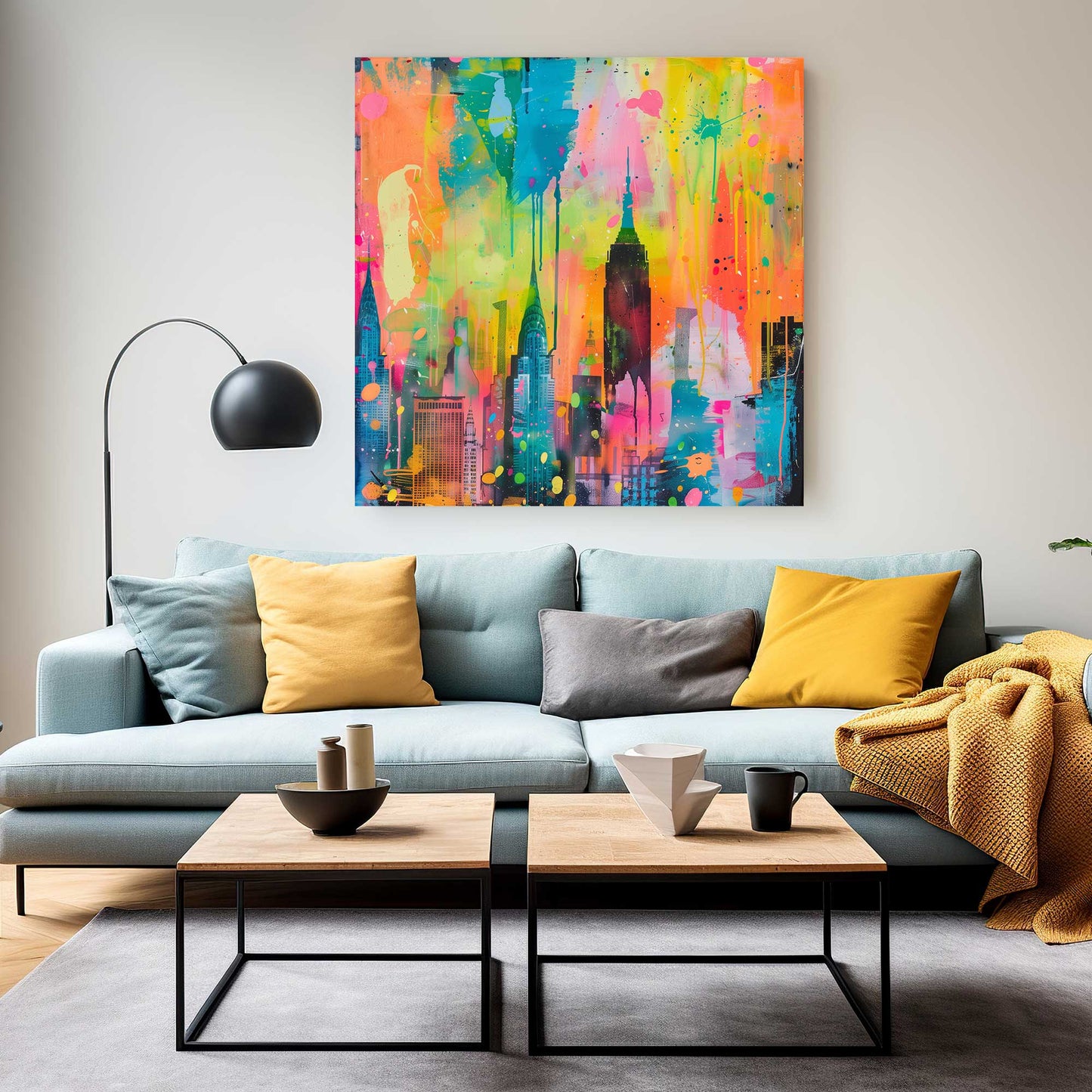 New York in Colours #1350 Canvas Wall Art & Metal Prints