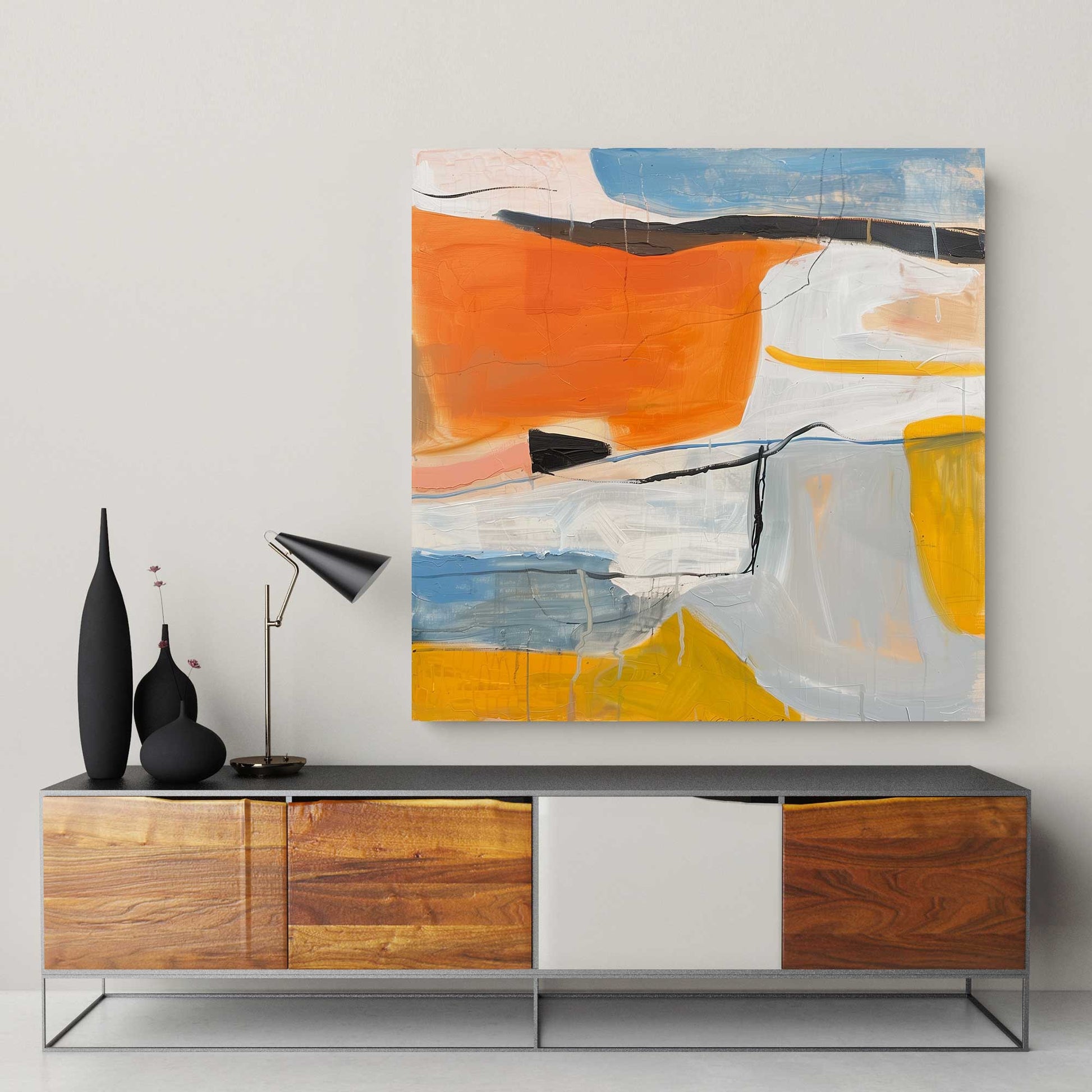 Orange Theory #1351 Canvas Wall Art & Metal Prints