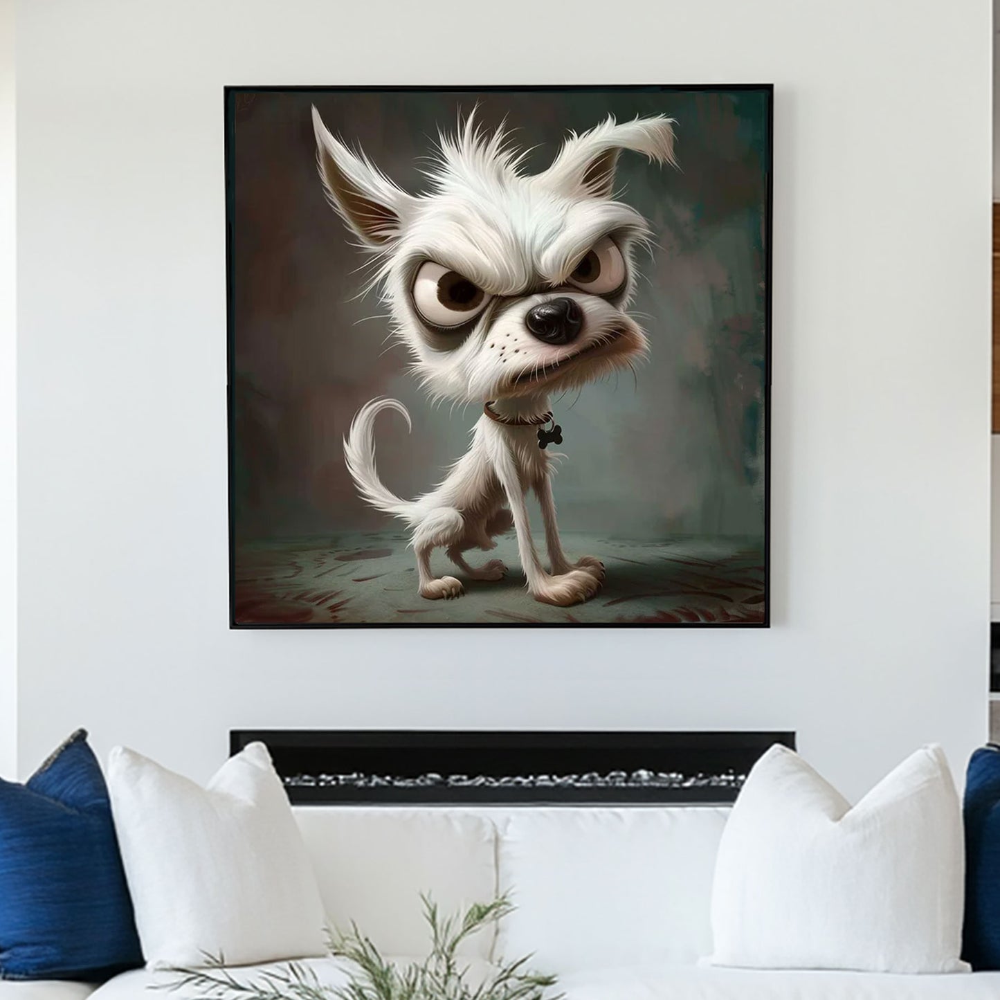 Woof Woof #1371 Canvas Wall Art & Metal Prints