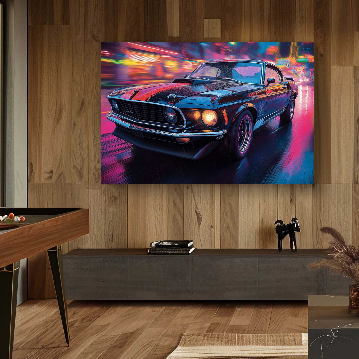 Urban Mustang #1400 Canvas Wall Art & Metal Prints