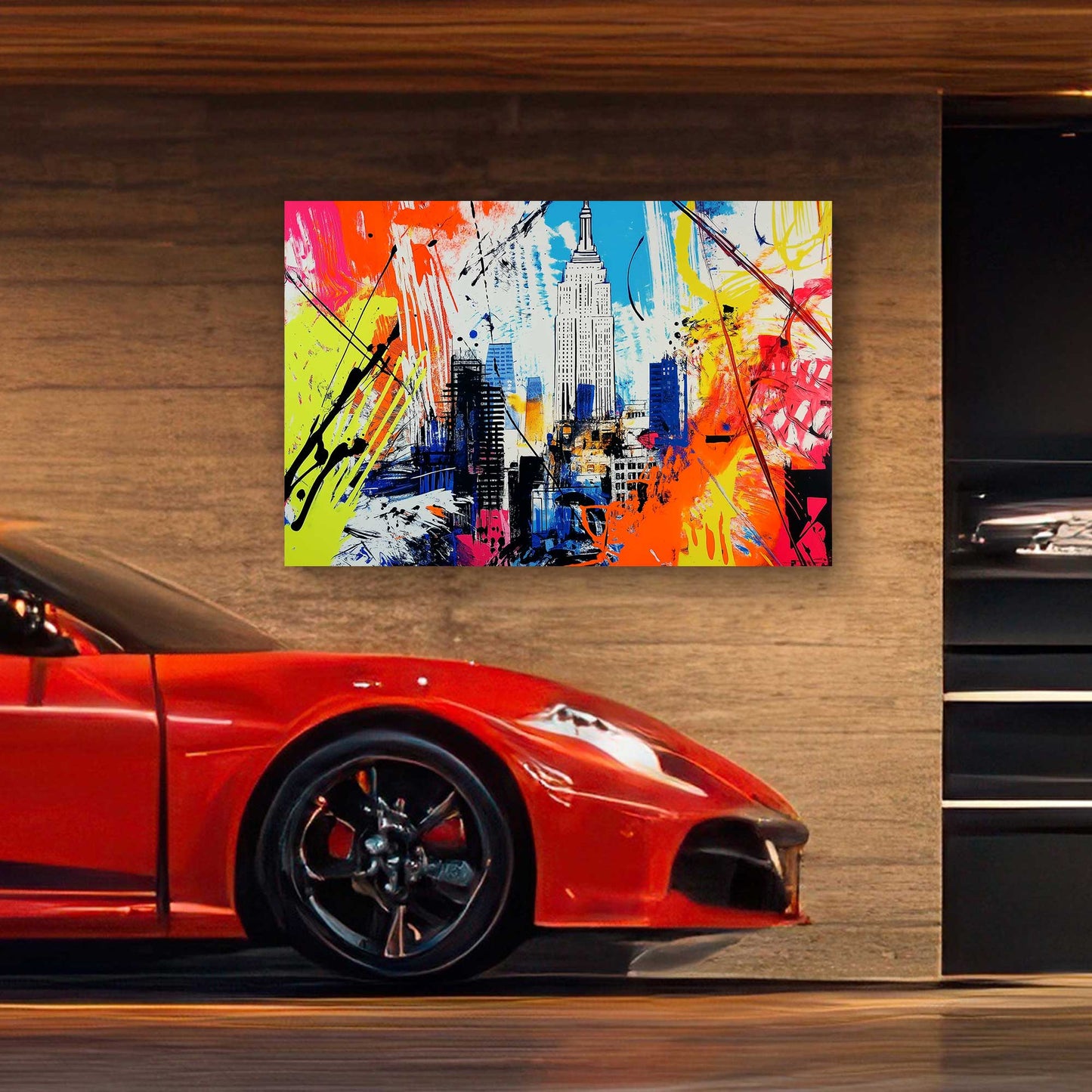 Abstract NYC #1406 Canvas Wall Art & Metal Prints