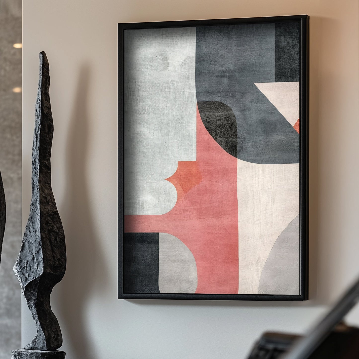 Geometric shapes wall art decor