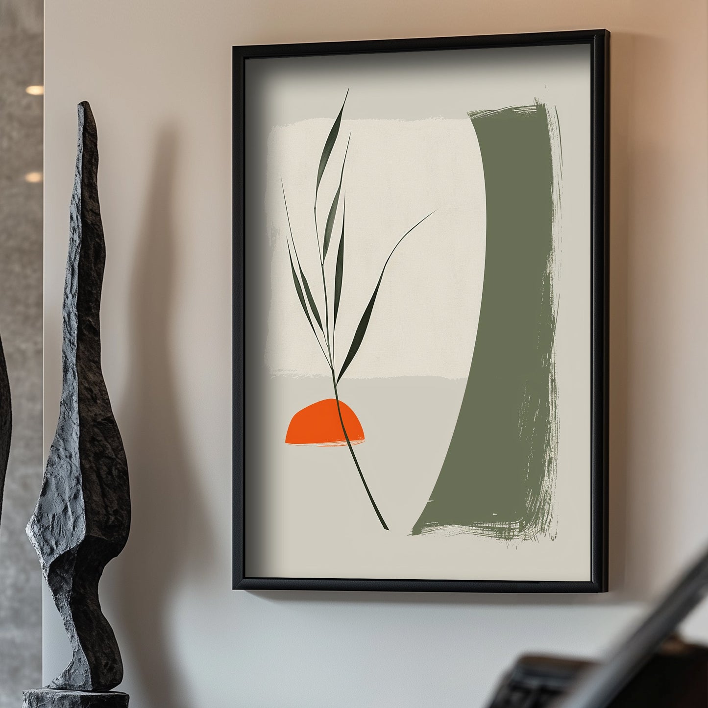Plant silhouette wall art print
