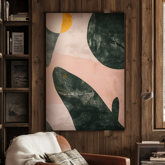 Abstract Whale silhouette wall art print