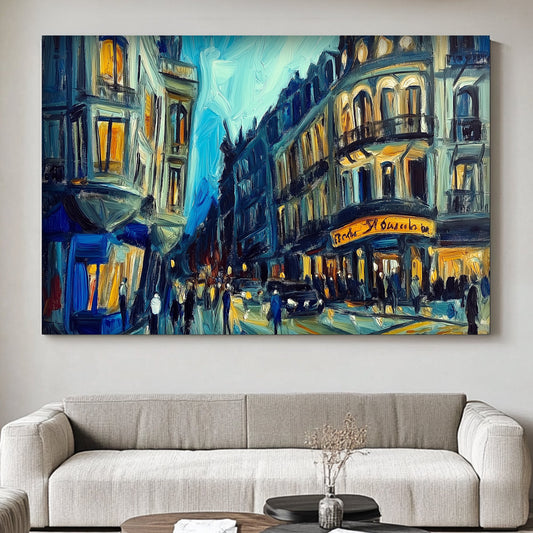 Impressionist urban scene wall decor