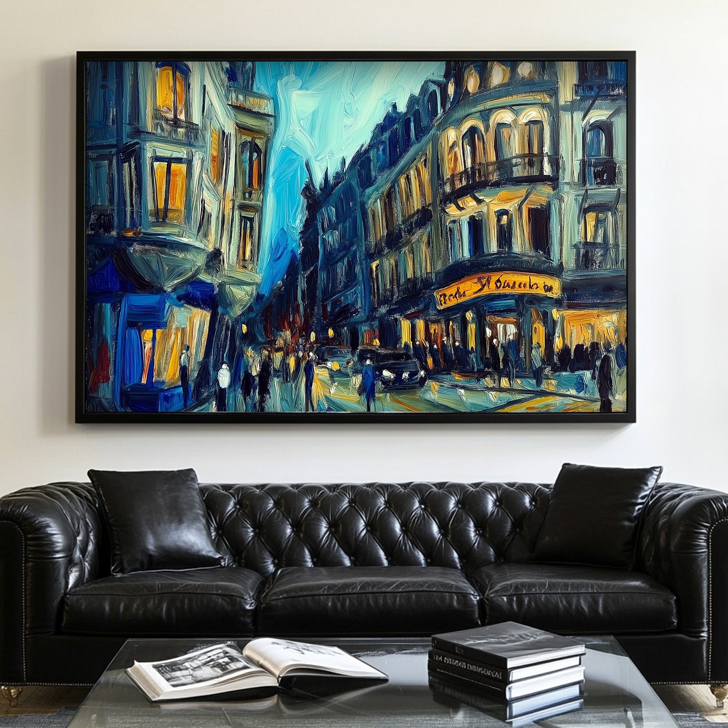 Impressionist urban scene wall decor