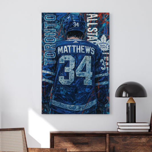 Toronto Maple Leafs Auston Matthews wall art