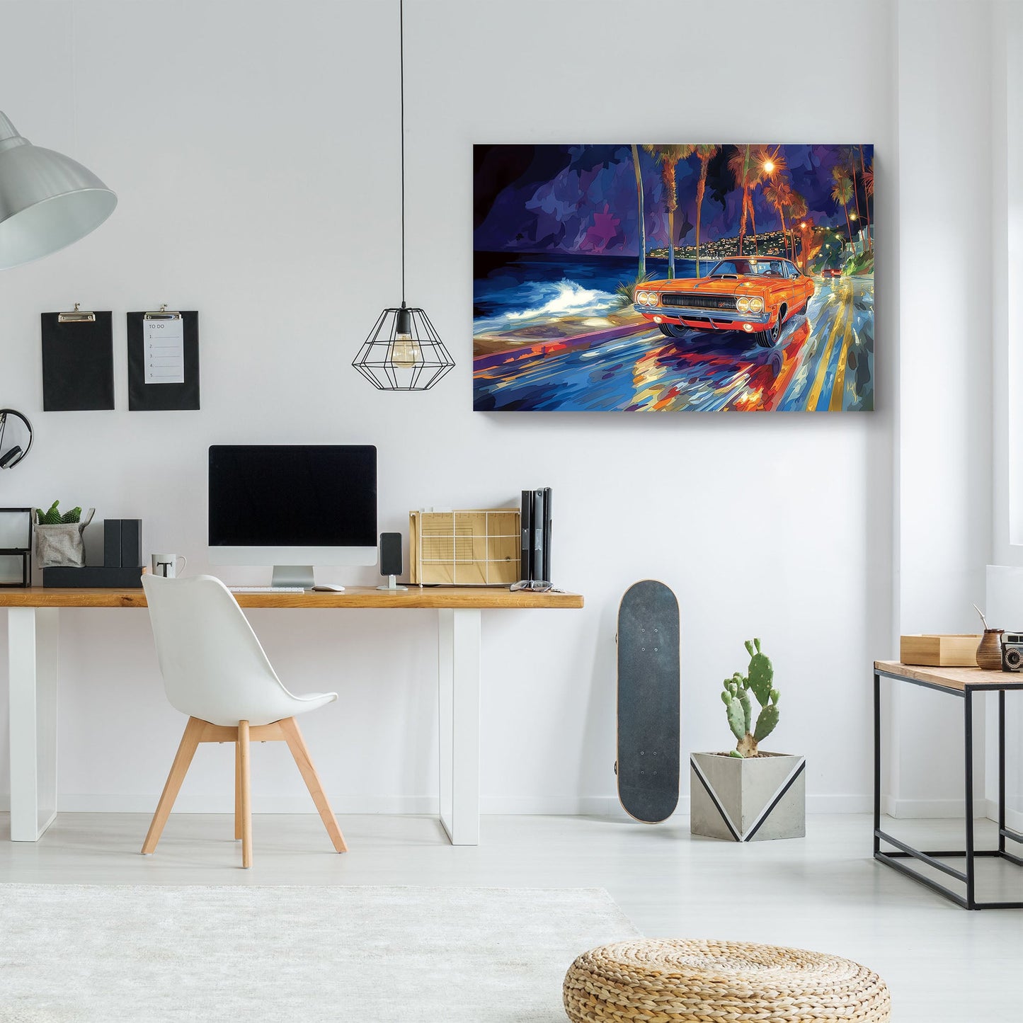 Cruising By Night Chevelle #244 Canvas Wall Art & Metal Prints