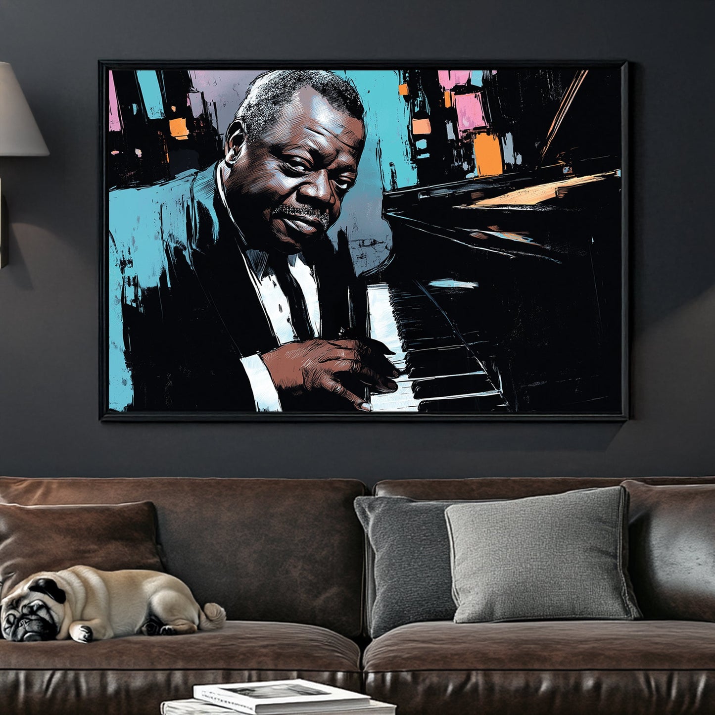 oscar peterson piano jazz wall art