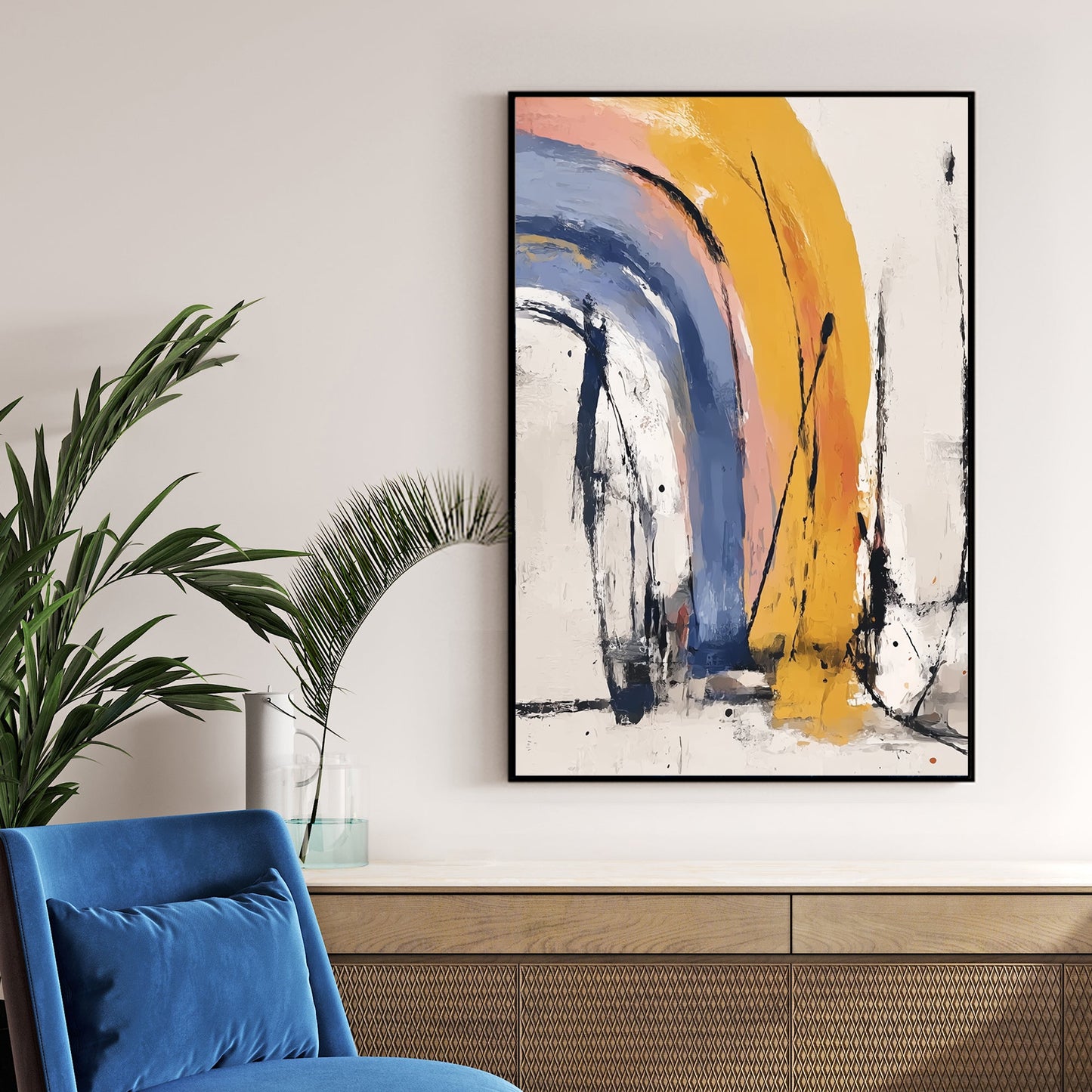 sunset arches abstract wall art