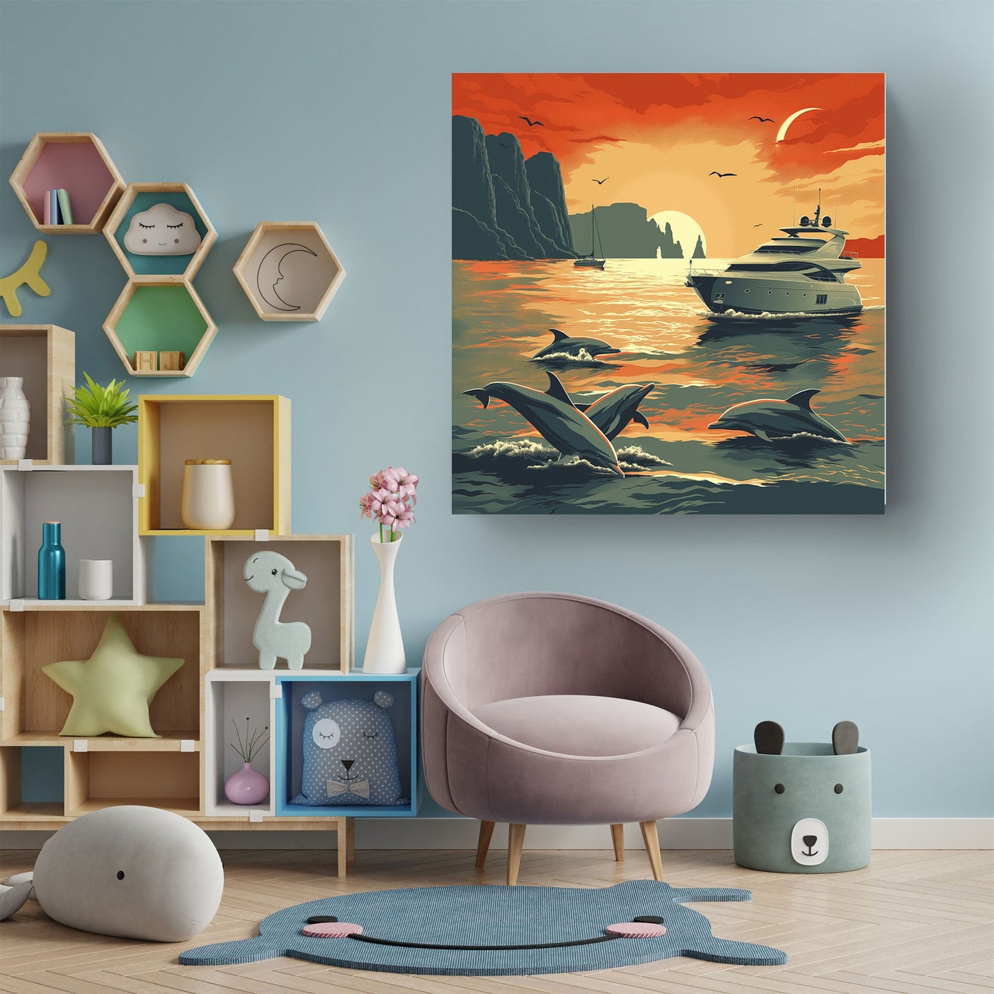 Dolphins by the Sun #313