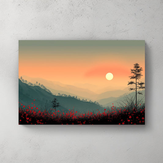 Morning Sunrise #325 Canvas Wall Art & Metal Prints