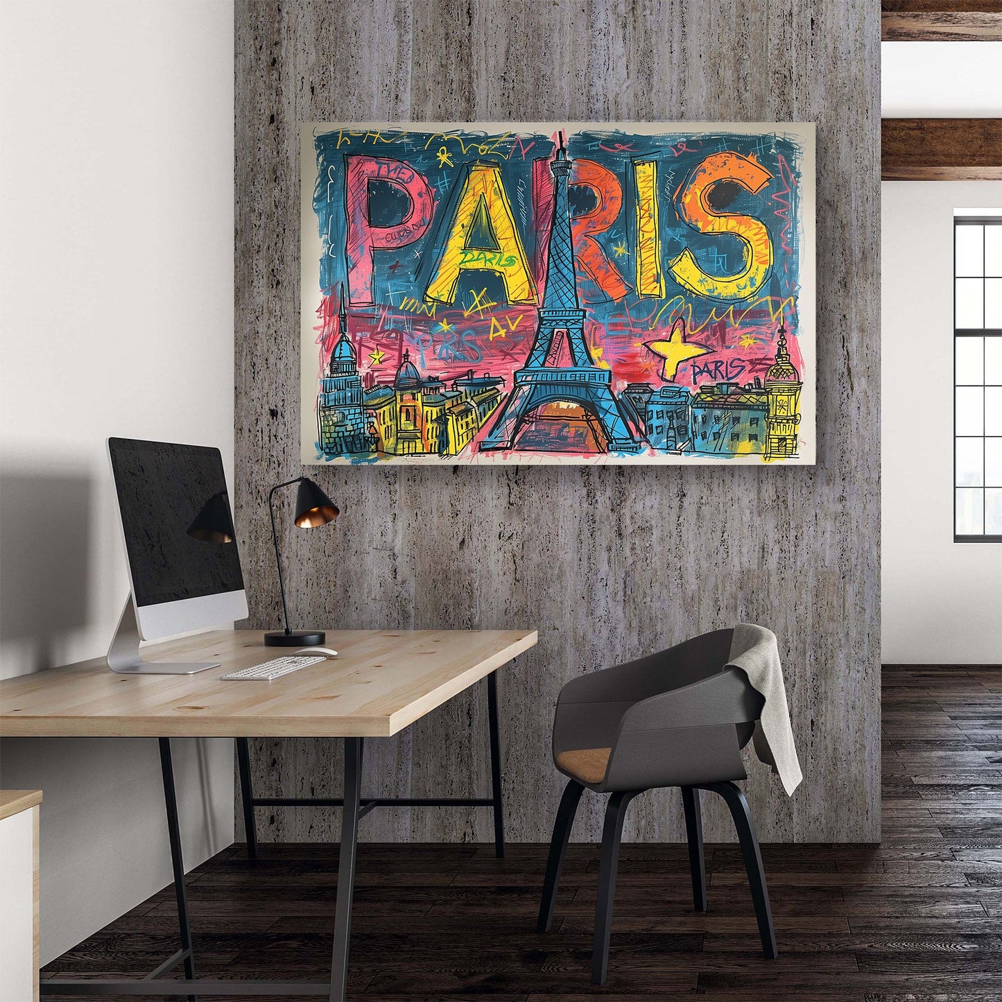 Paris Eiffel Graffiti #338