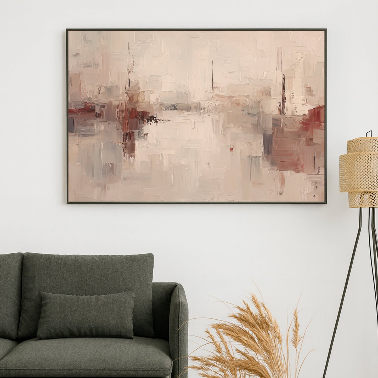 neutral abstract textured wall art canvas print