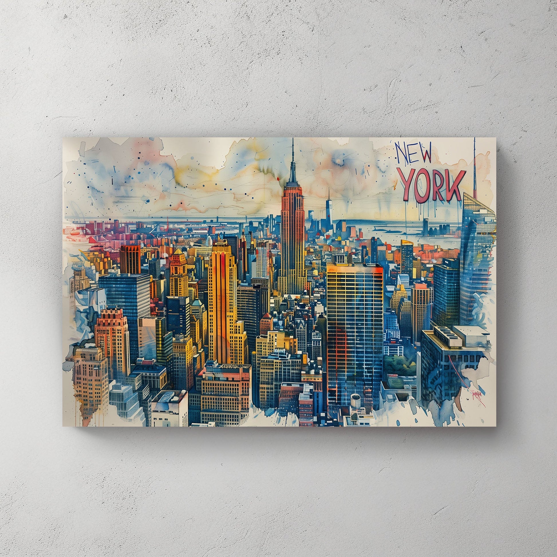 NY Empire #339 Canvas Wall Art & Metal Prints