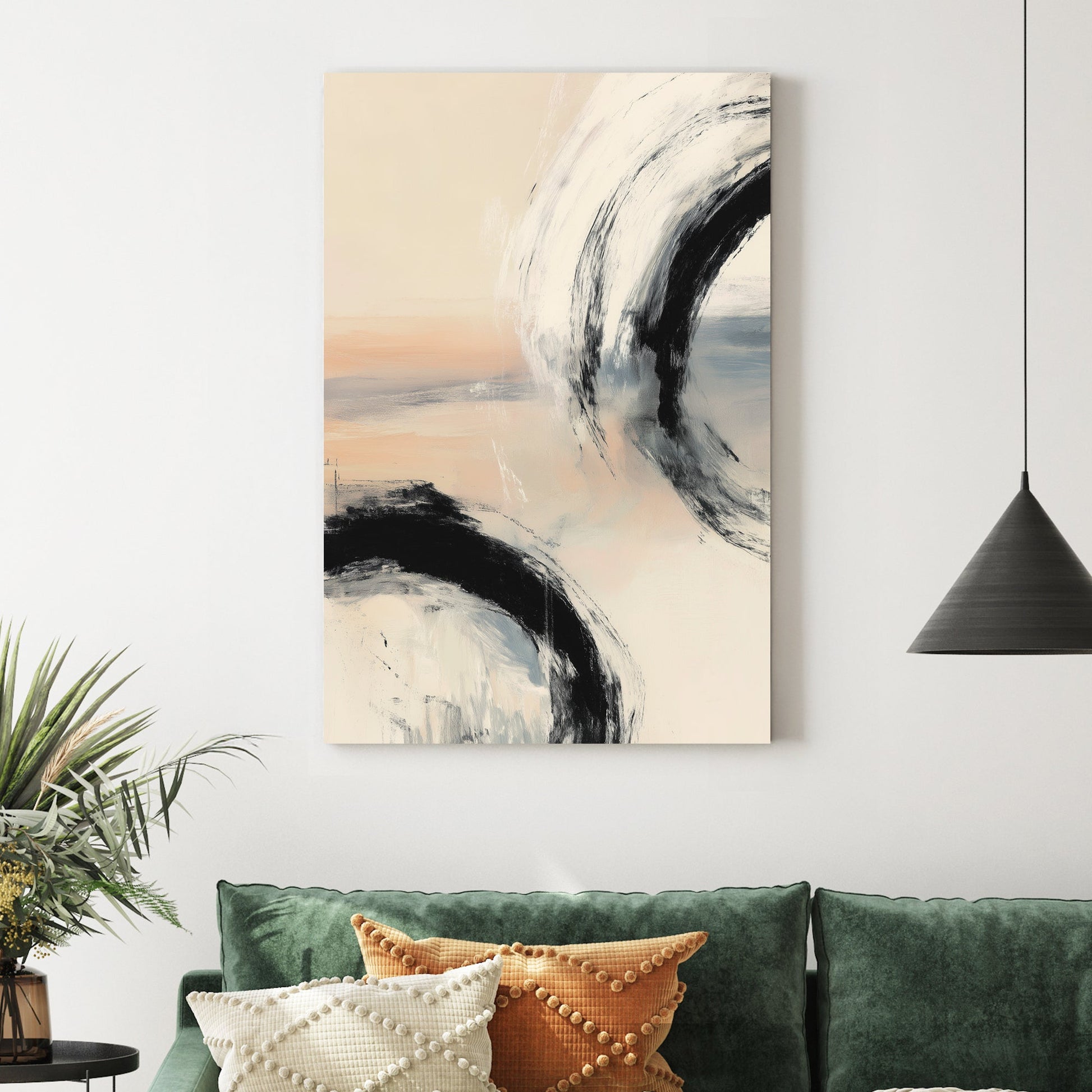 abstract modern brushstroke wall art print