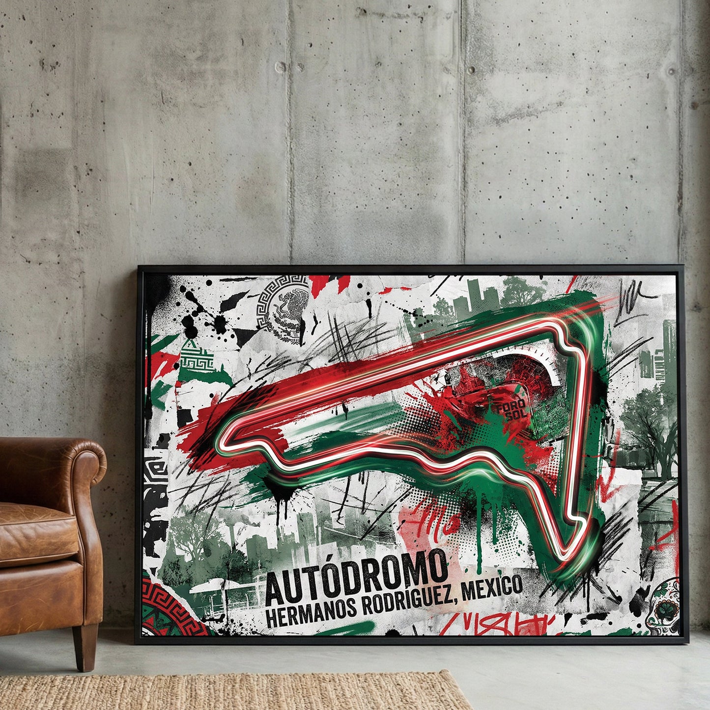Autodromo Hermanos Rodriguez Mexico racing circuit contemporary art