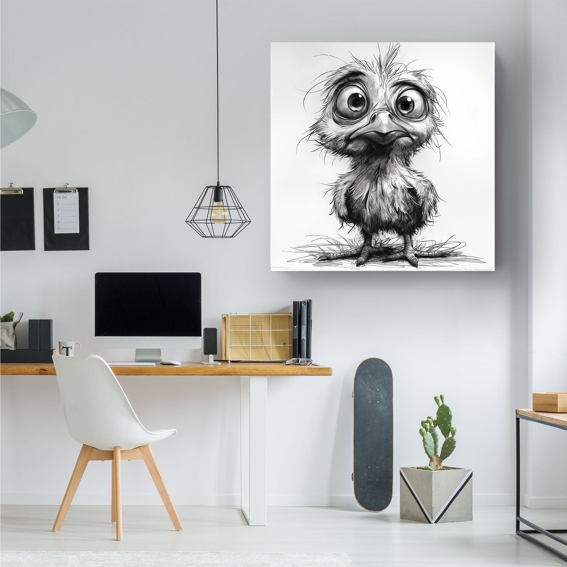 Lost Chicken #558 Canvas Wall Art & Metal Prints