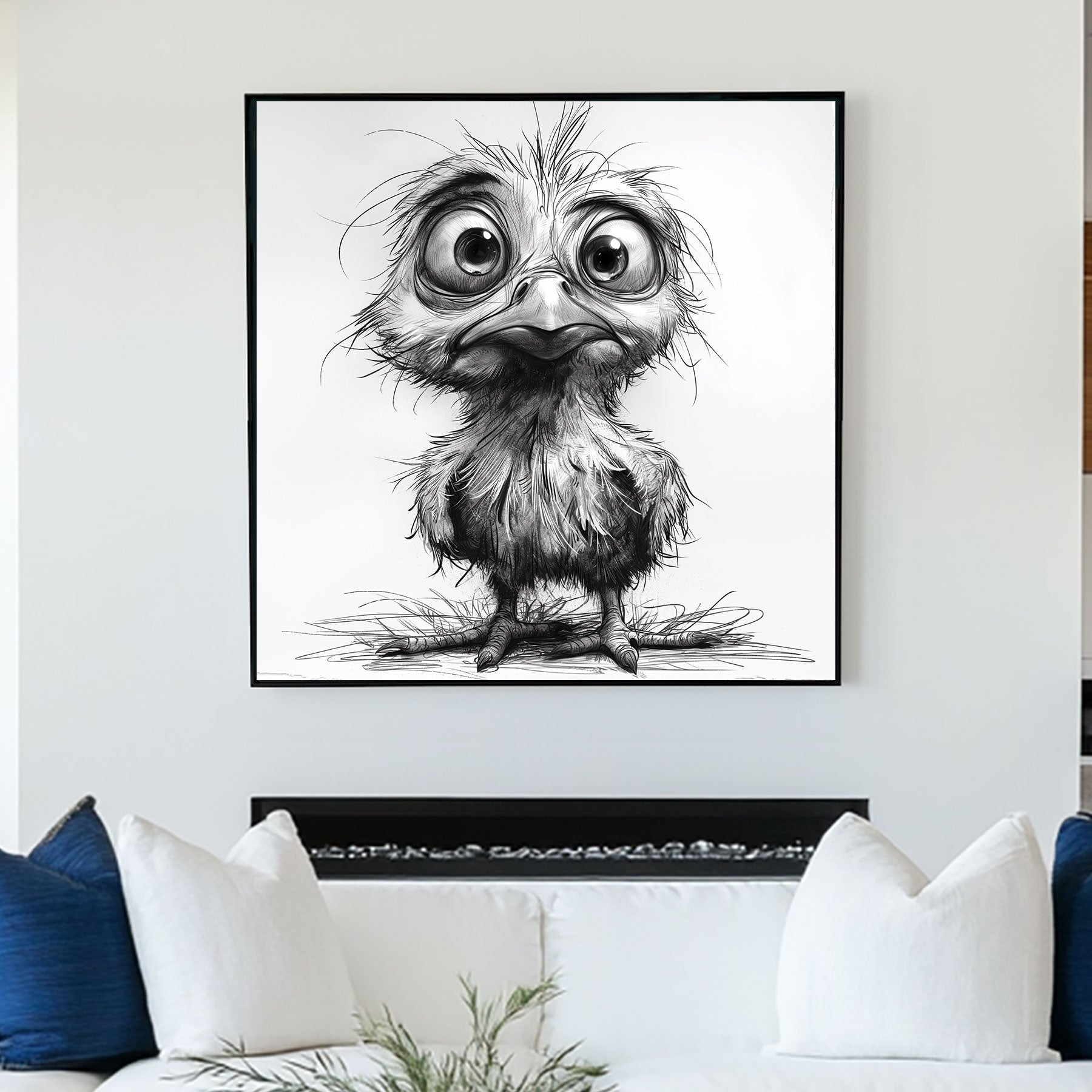 Lost Chicken #558 Canvas Wall Art & Metal Prints