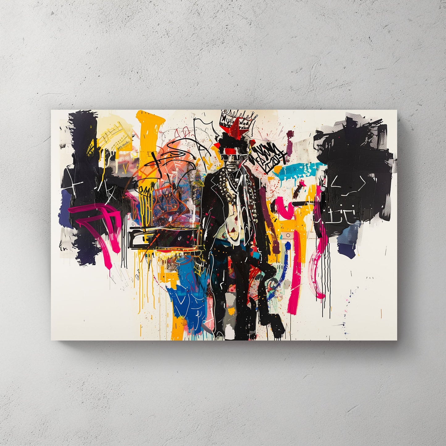 Crowned King #659 Canvas Wall Art & Metal Prints