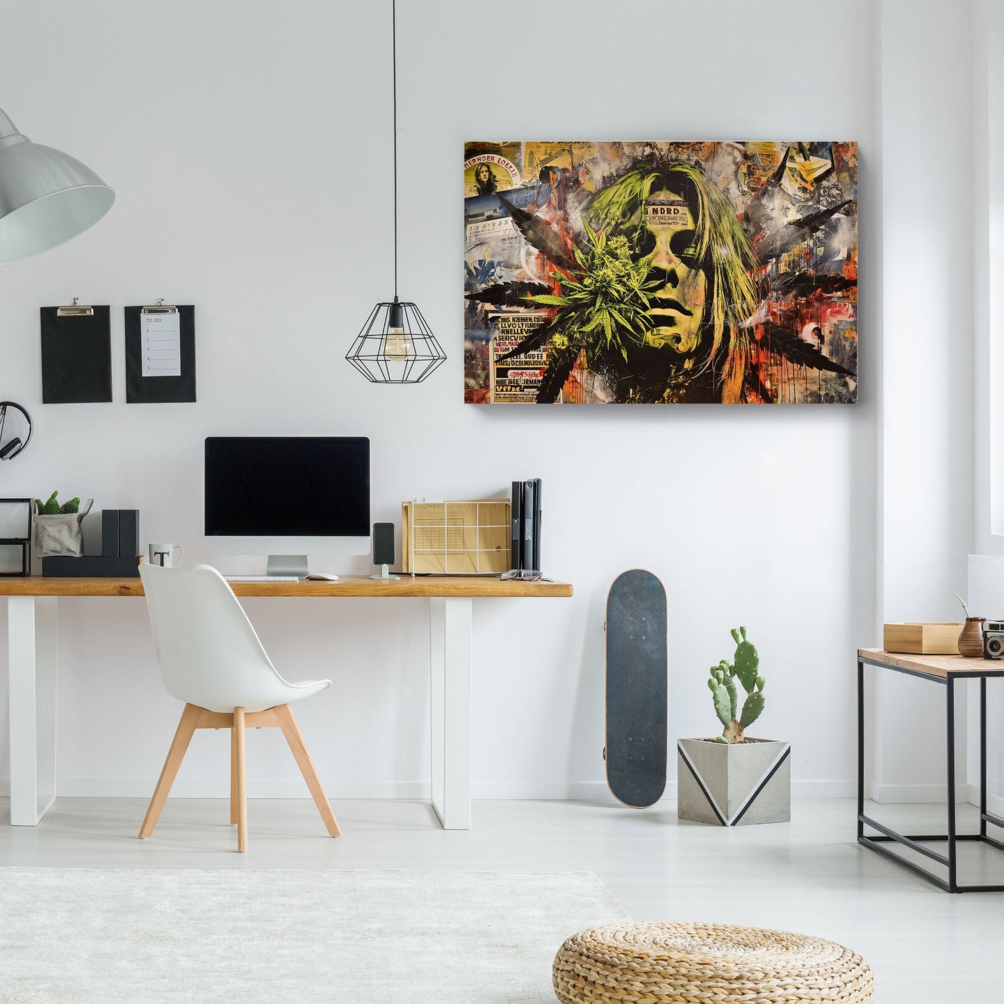 Marijuana graffiti wall art print