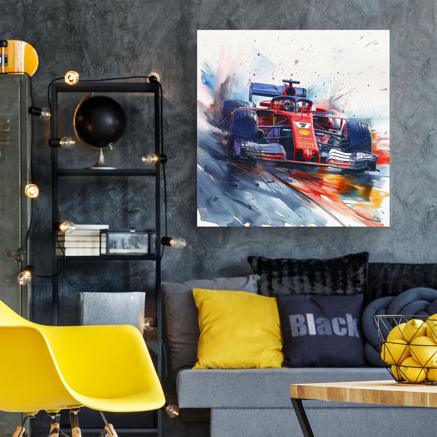 F1 Ferrari modern wall art decor