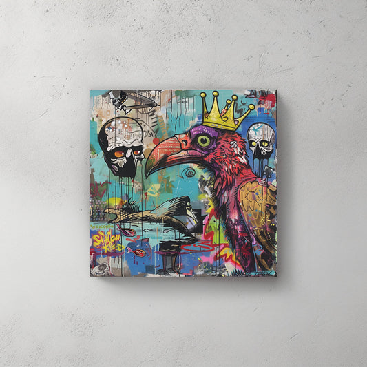 Vultures #919 Canvas Wall Art & Metal Prints