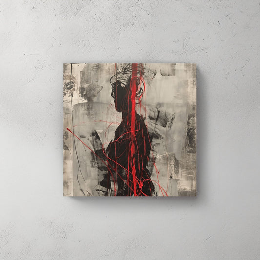 Strikethrough #930 Canvas Wall Art & Metal Prints